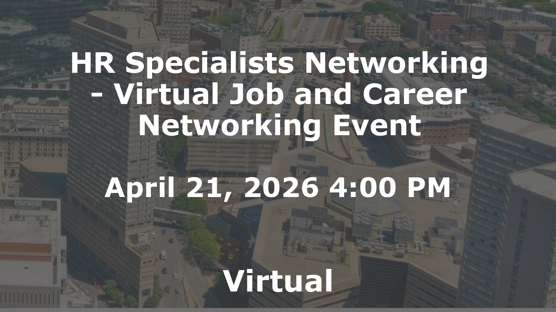 HR Specialists Networking - Virtual Job and Career Networking Event event image